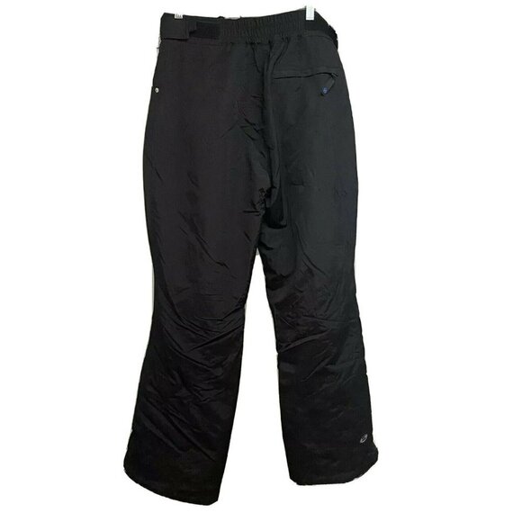 Vintage Womens Slalom Black Ski Snow Pants Medium Insulated Waterproof Pockets - Picture 2 of 11